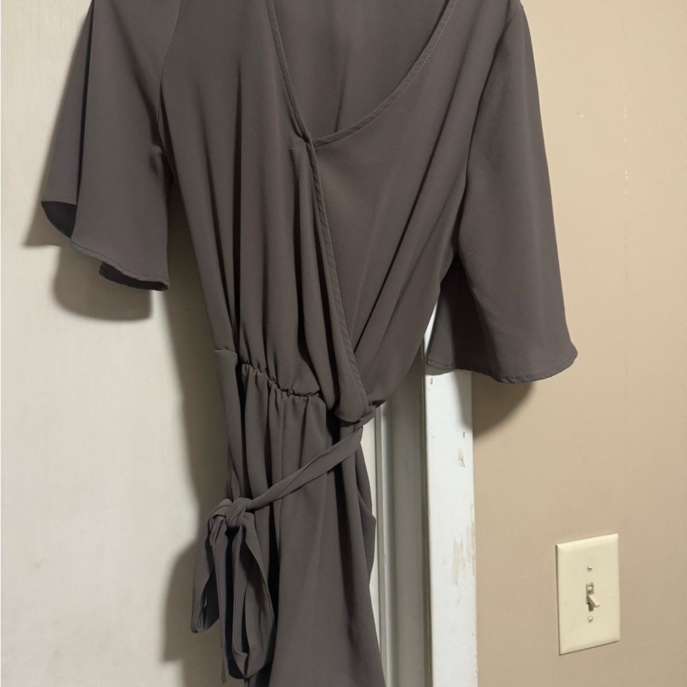 Tyche Charcoal Gray Top